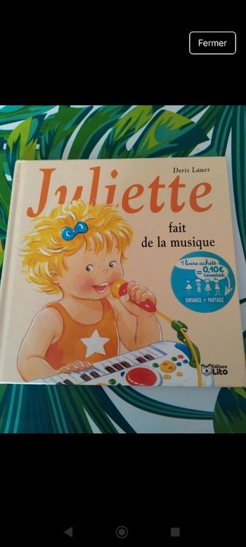 Livre "Juliette fait de la musique"