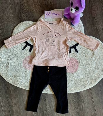 Ensemble pantalon et pull 12 mois