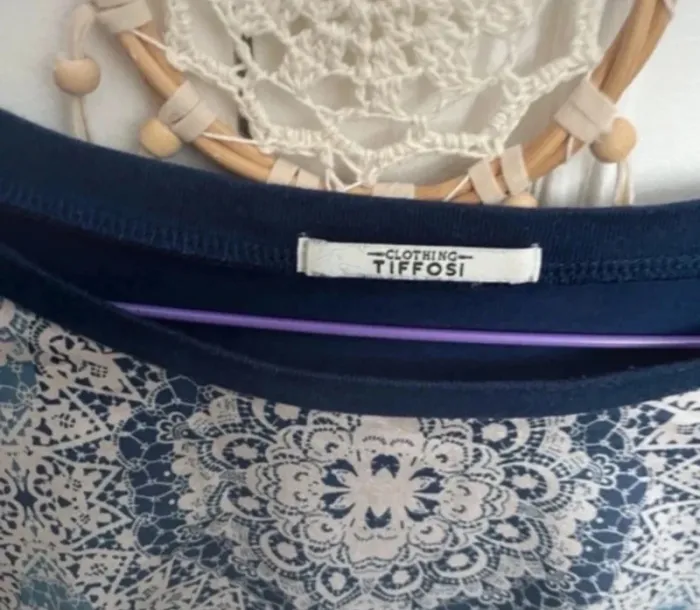 Tunique Haut tiffosi bleu bohème - photo numéro 3