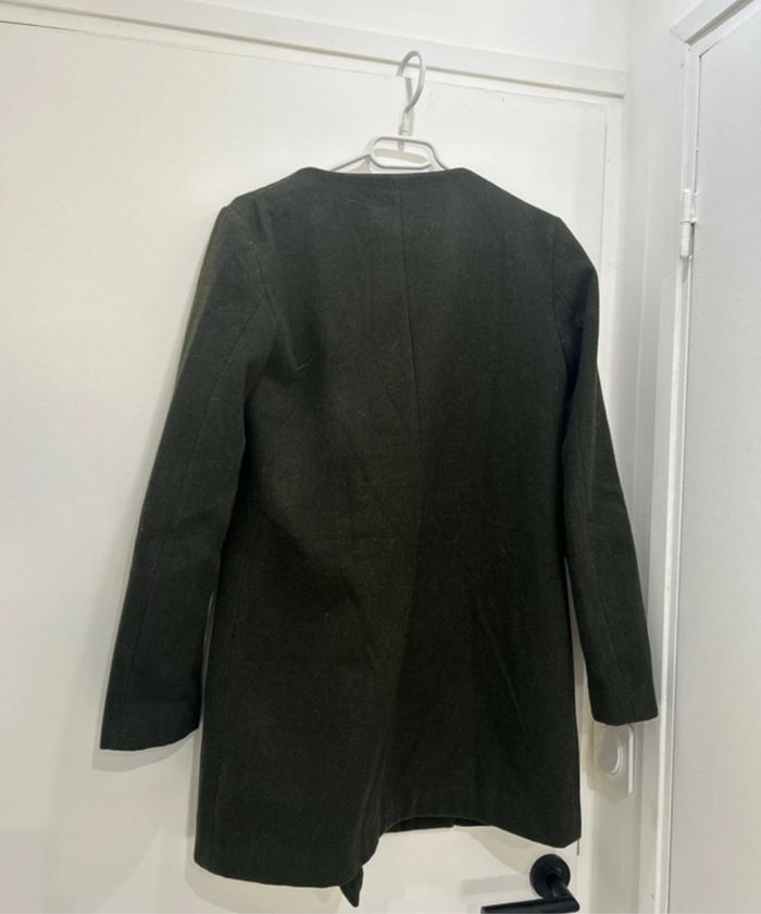 Manteau Mango en laine taille S vert - photo numéro 5