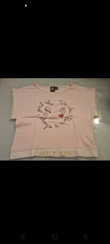 Tee shirt smiley d orchestra 10 ans