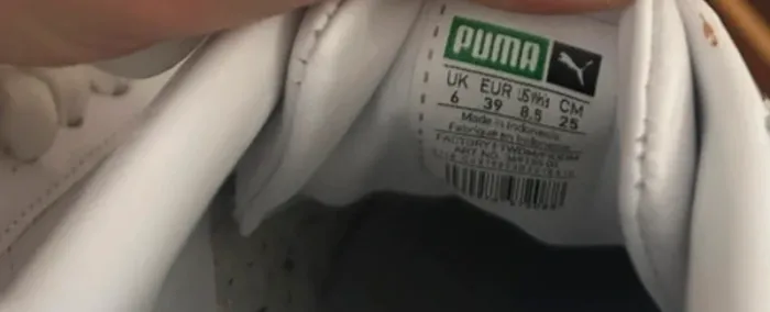 Puma baskets blanches, femme, pointure 39 - photo numéro 6