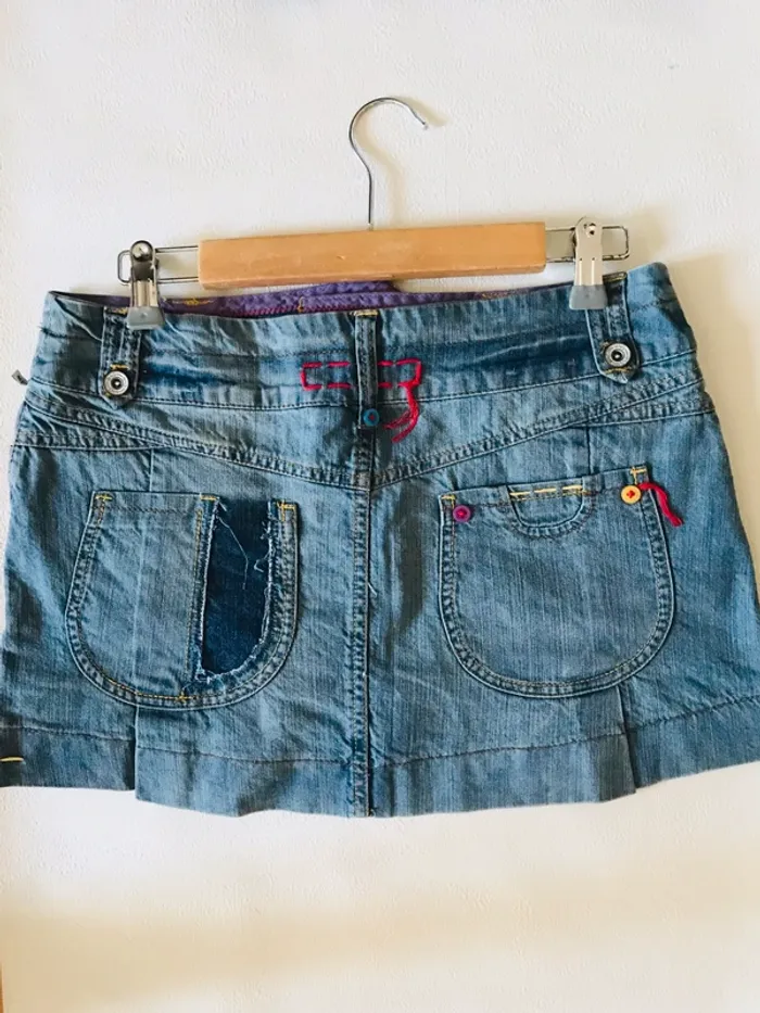 Jupe en jean Mango (vintage années 90 modèle introuvable) - photo numéro 2