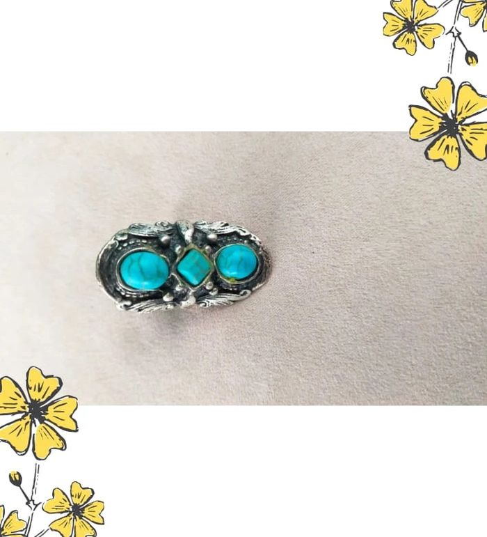 Bague – Perles bleue - Collection Brume Bleue - photo numéro 6