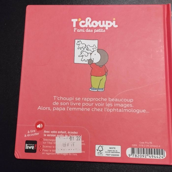 Livre enfant Nathan T'choupi a des lunettes - photo numéro 2