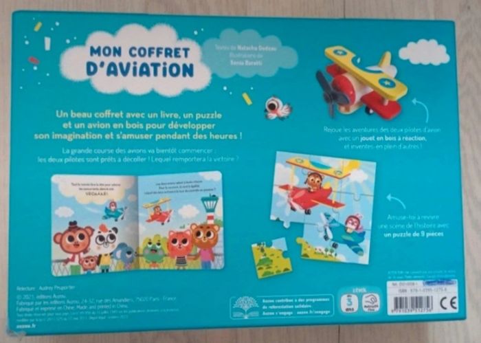 Coffret la folle course des avions Auzou NEUF - photo numéro 2
