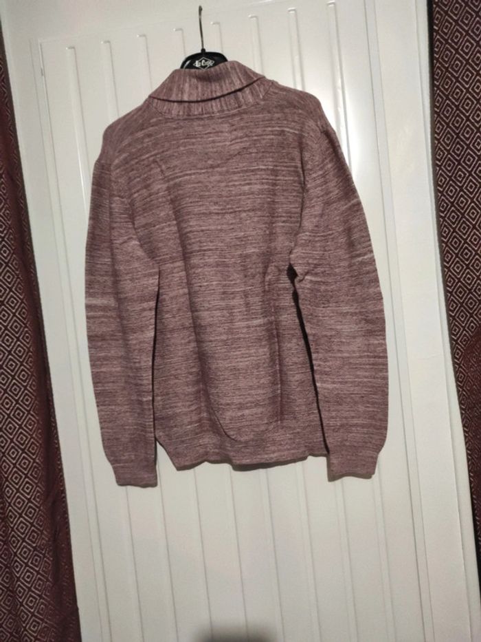Pull fin jules taille M lie de vin chiné - photo numéro 4