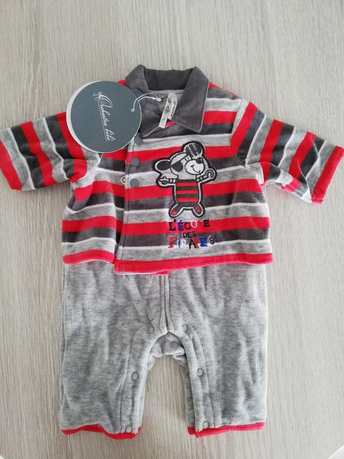 Ensemble salopette gilet