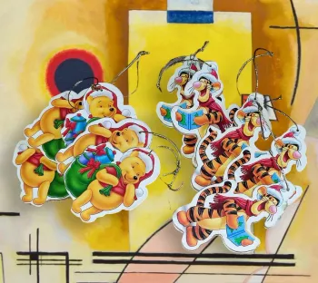 Lot de 10 suspensions de Noël Bourriquet / Porcinet / Tigrou ( Disney, Winnie The Pooh )