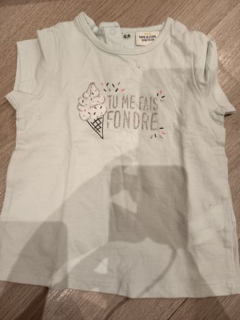 Tee shirt manche courte 12 mois