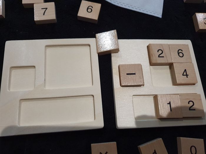 Aide mathématique en bois méthode montessori