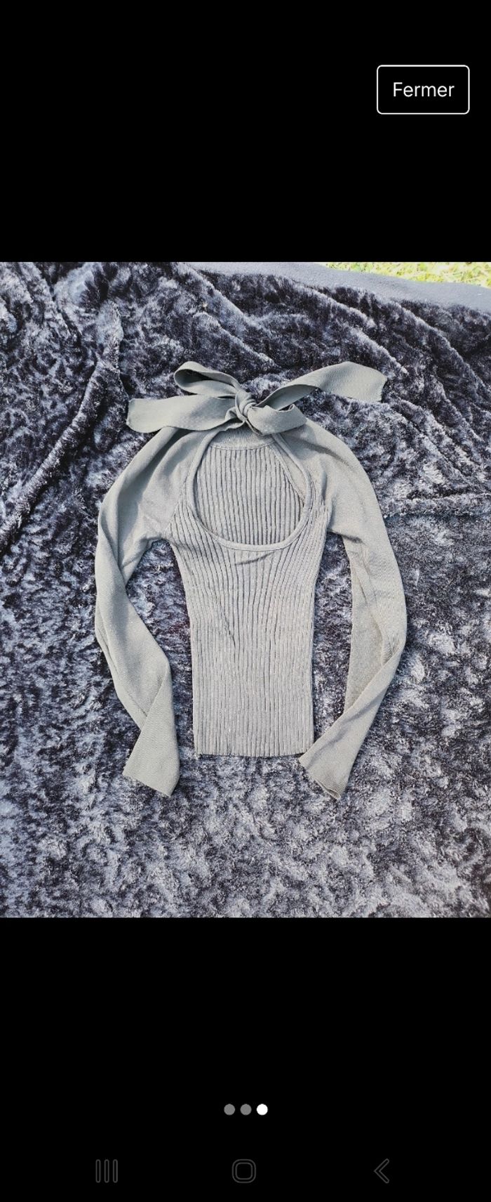 Pull noir en laine Mango - photo numéro 3