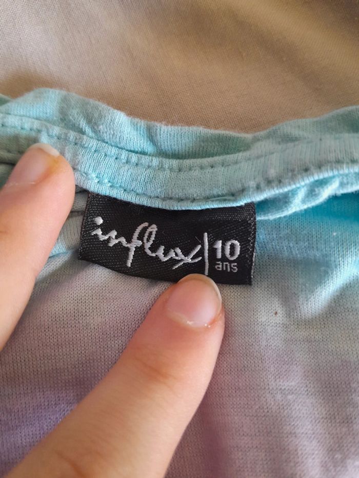T-shirt imprimé plage 10 ans - photo numéro 2