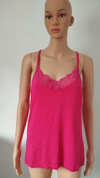 Débardeur top rose fushia femme taille l