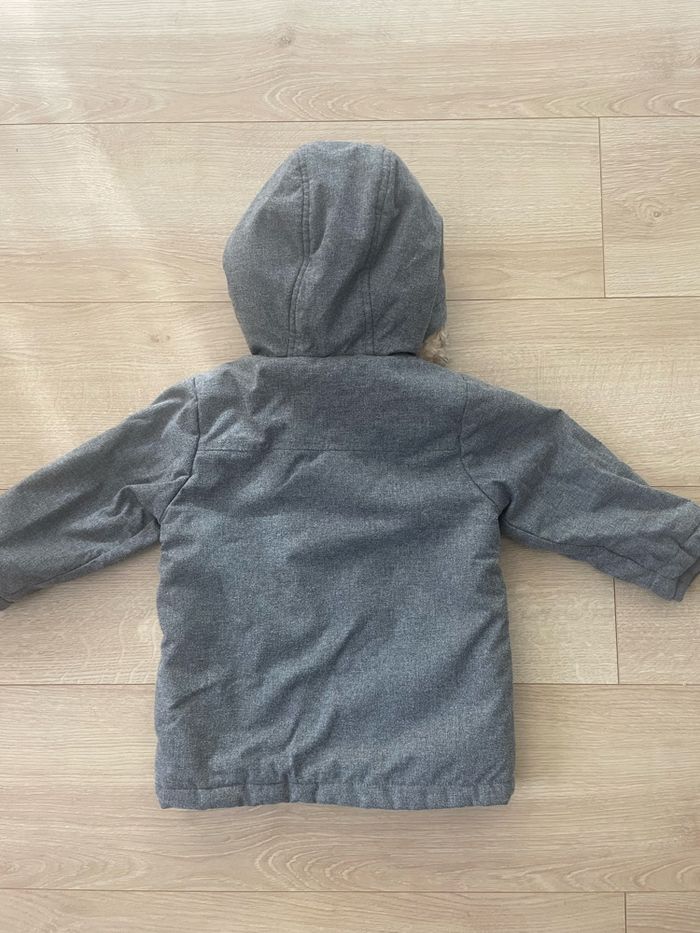 Manteau hiver gris fourré polaire 2 ans - photo numéro 2