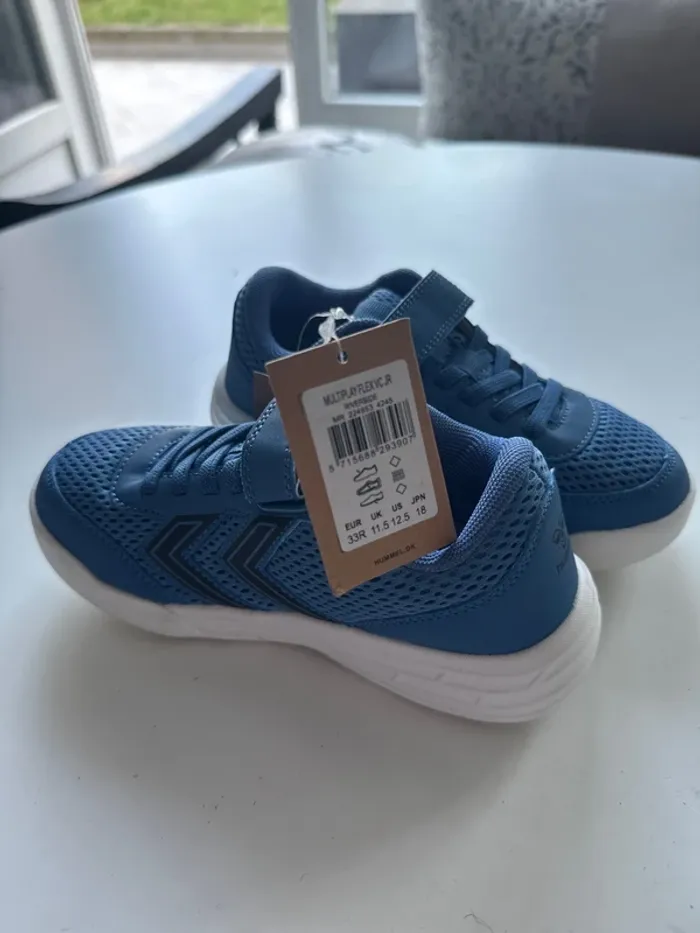 Baskets Hummel bleu et noir – Taille 33 – Neuves étiquette - photo numéro 7