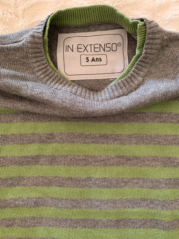 Pull maille In Extenso taille 5 ans neuf sans étiquette - photo numéro 2