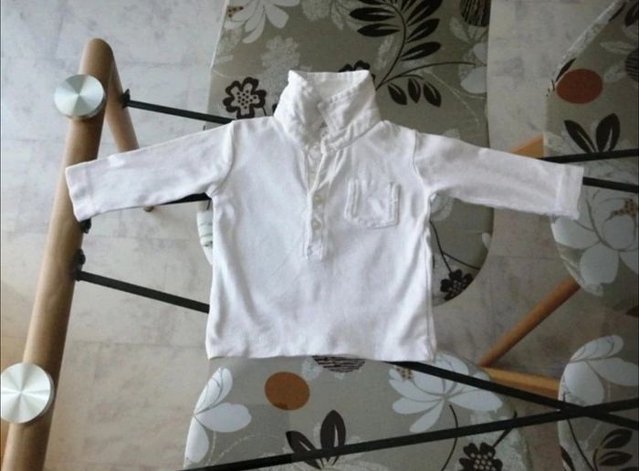 Polo manches longues BB garçon 3 mois