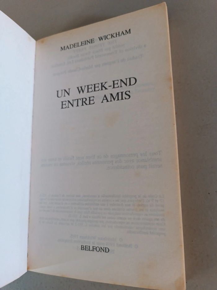 Un weekend entre amis Madeleine Wickham - photo numéro 10