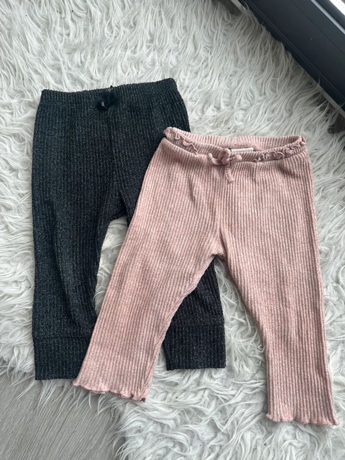 Lot 2 leggings Zara 12-18 mois
