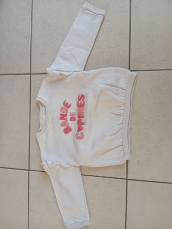 Sweat-shirt manches longues fille 2 ans Tape à l'oeil