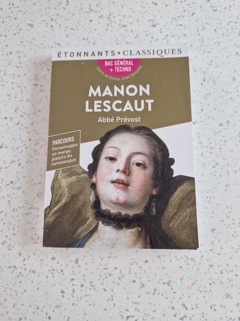 Livre "Manon Lescaut" de l Abbé Prevost