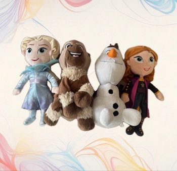 Lot 4 peluches La reine des neiges 45 cm