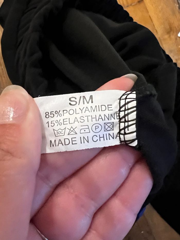 Jogging 2 bandes blanche et bleu taille S/M - photo numéro 3