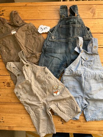 4 salopettes garçon