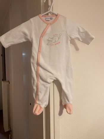 Pyjama à grenouillère P’tit bisou bébé