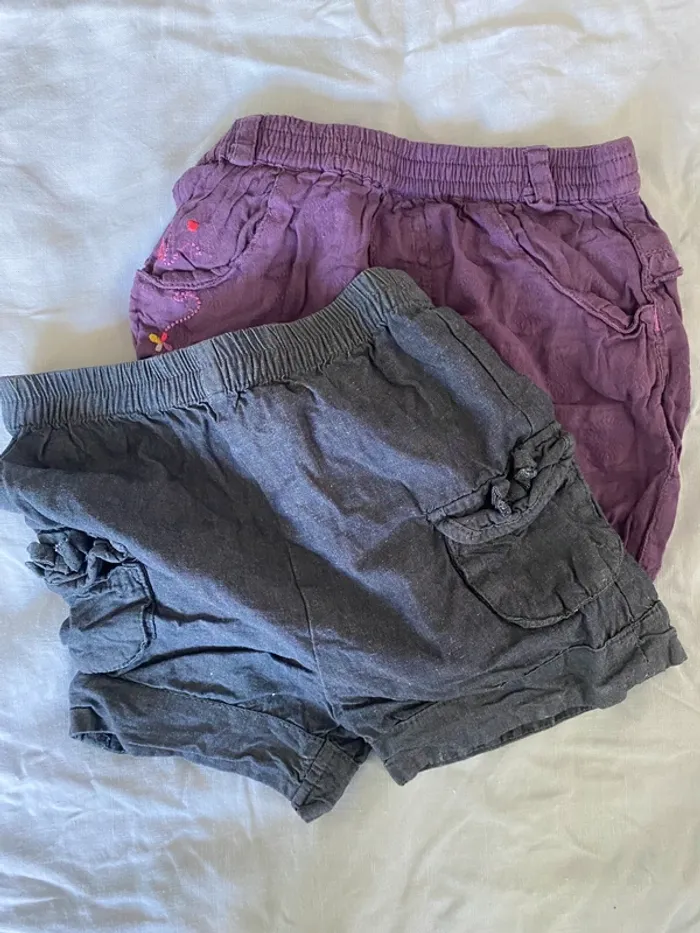 Lot 2 shorts style bloomers 12 mois Grain de blé - photo numéro 7