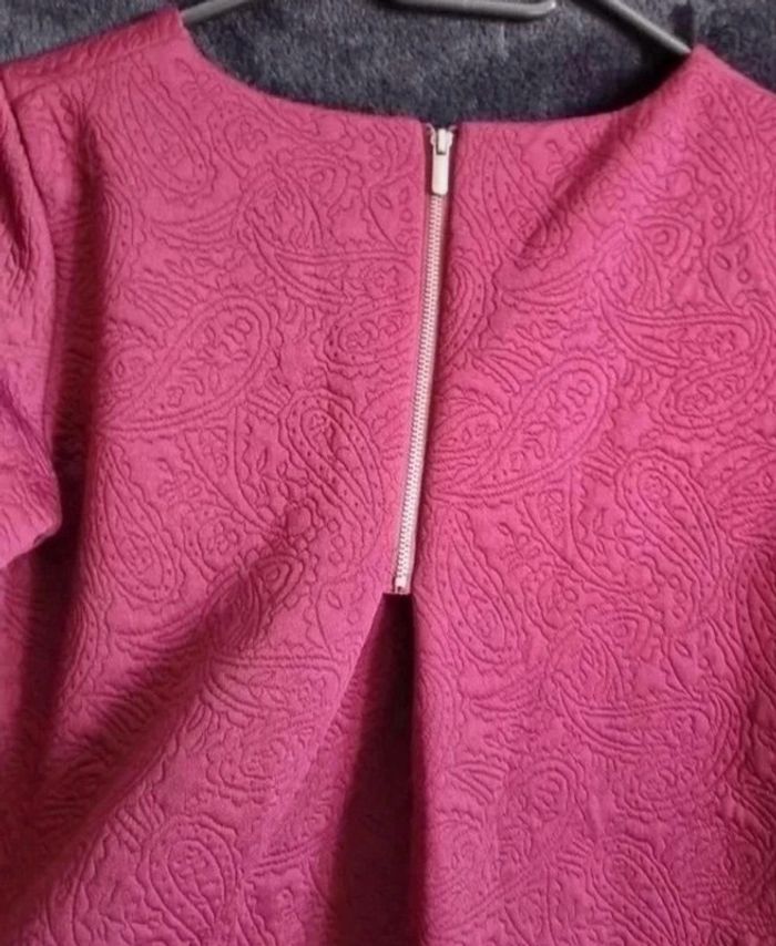 Blouse épaisse bordeaux - photo numéro 7