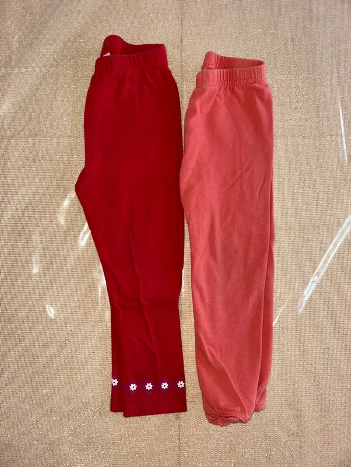 Lot leggings fille