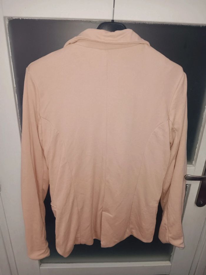 Veste blazer taille L rose clair chic pour femme - photo numéro 3