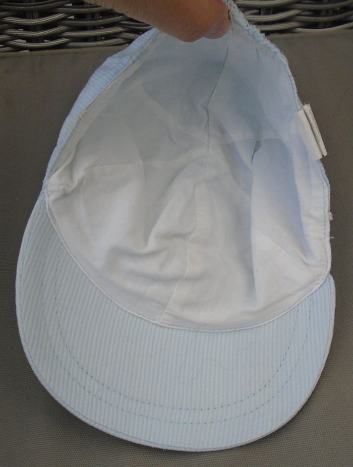 Jolie casquette bleu blanc garçon T47 - photo numéro 5