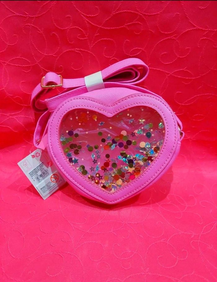 Sac à main paillettes cœur neuf Claire's