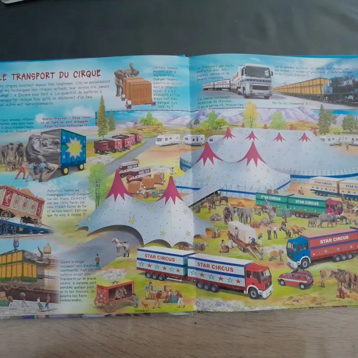 livre grand format Cherche te trouve - Observe le cirque - photo numéro 3