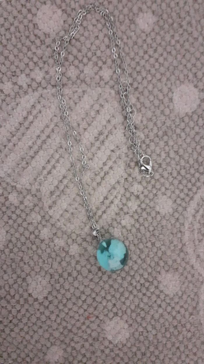 Pendentif en résine avec Des Nuages a l'intérieur - photo numéro 6