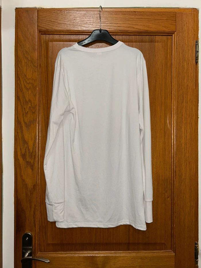 T-shirt manche longue blanc - photo numéro 3