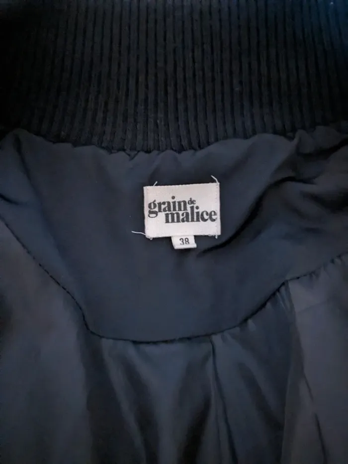 Doudoune longue et chaude Grain de Malice - noire - photo numéro 5