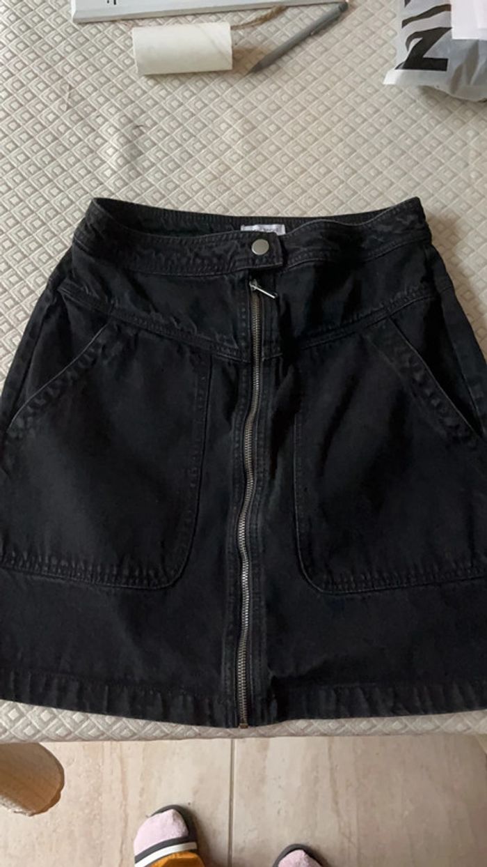 Jupe en jeans noir