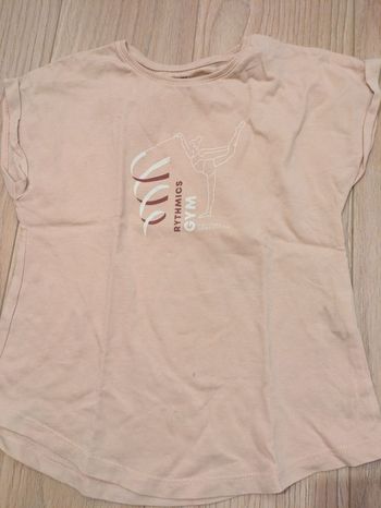 Tee-shirt sport fille rose