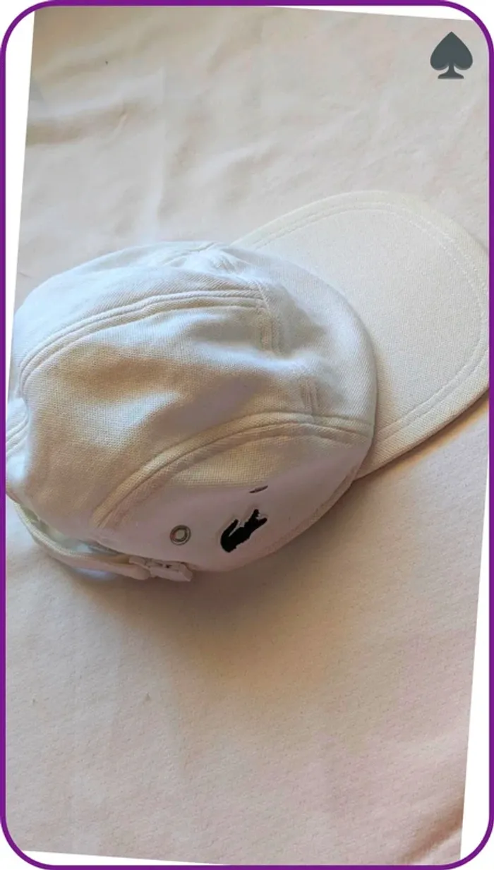 Casquette  blanche homme Lacoste S