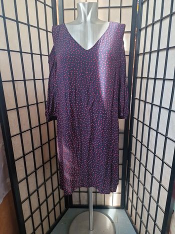 Robe camaieu épaules dénudées