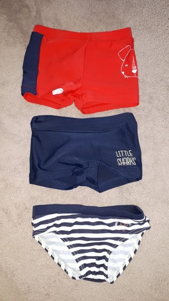 Lot maillots de bain garçon 12 mois
