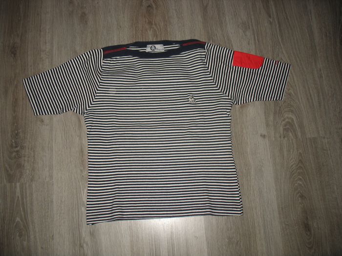 TEE SHIRT MC MARINE RAYÉ BLANC "LULU CASTAGNETTE" - TAILLE S - n°03 - photo numéro 2