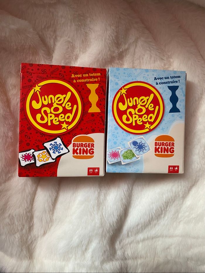 Lot de deux jeux de société jungle speed Burger King