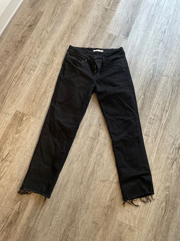 Jean levi’s 714 straight taille 28 noir - photo numéro 2