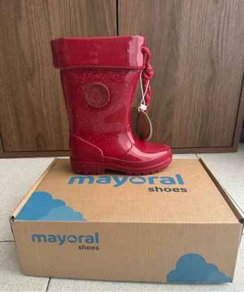 Botte de pluie fuschia rouge 32 Mayoral