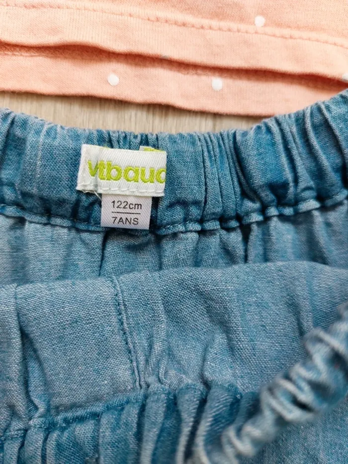 Joli ensemble t-shirt volanté + jupe 7A - photo numéro 2